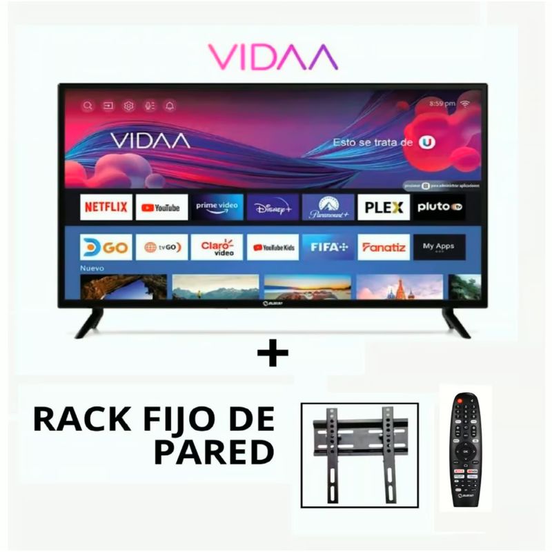 MIRAY - Televisor Miray LED FHD Smart 43 MS43-E204 + Control Magic y Rack