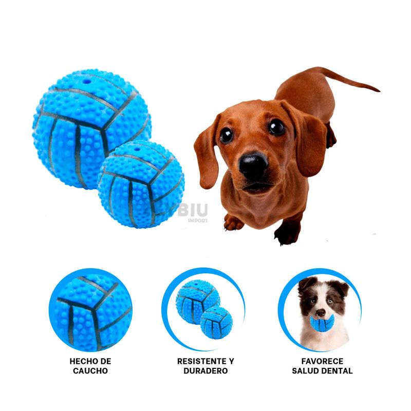GENERICO - Juguete de Pelota con Rayas de Color Azul Y+Stickers