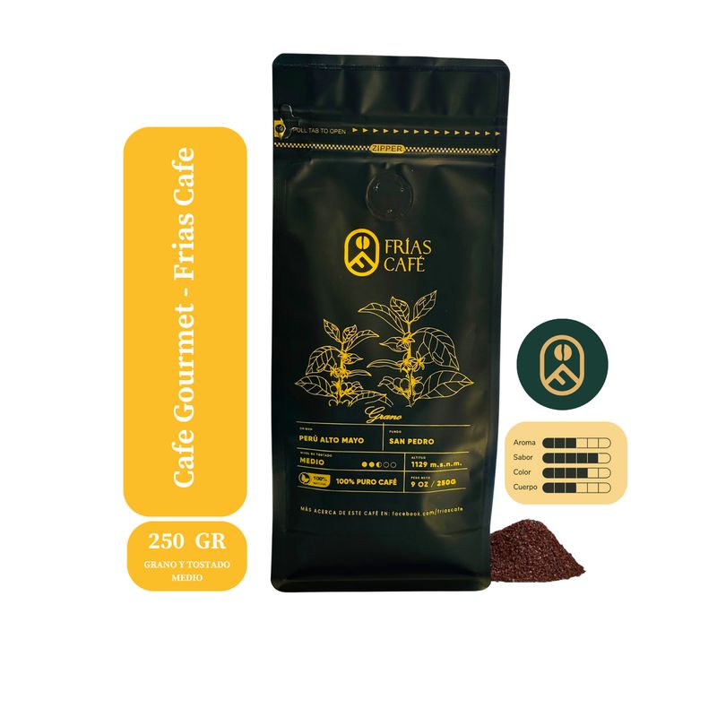GENERICO - Café De Origen Gourmet Grano Entero Frias Cafe 250 gr
