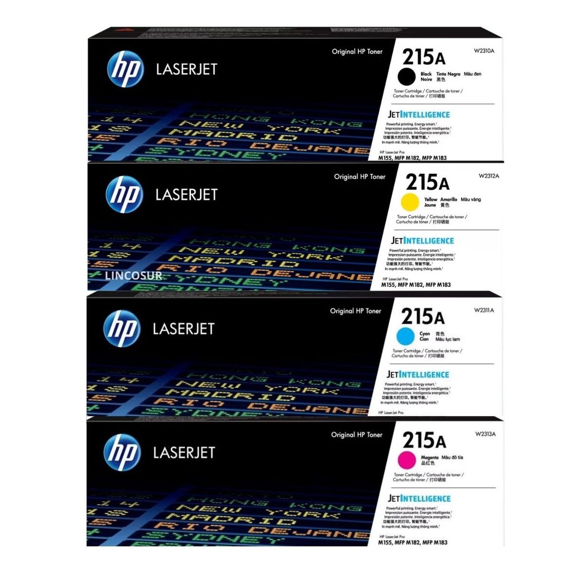 HP - Pack - Toner HP 215A Cyan Magenta Amarillo Negro