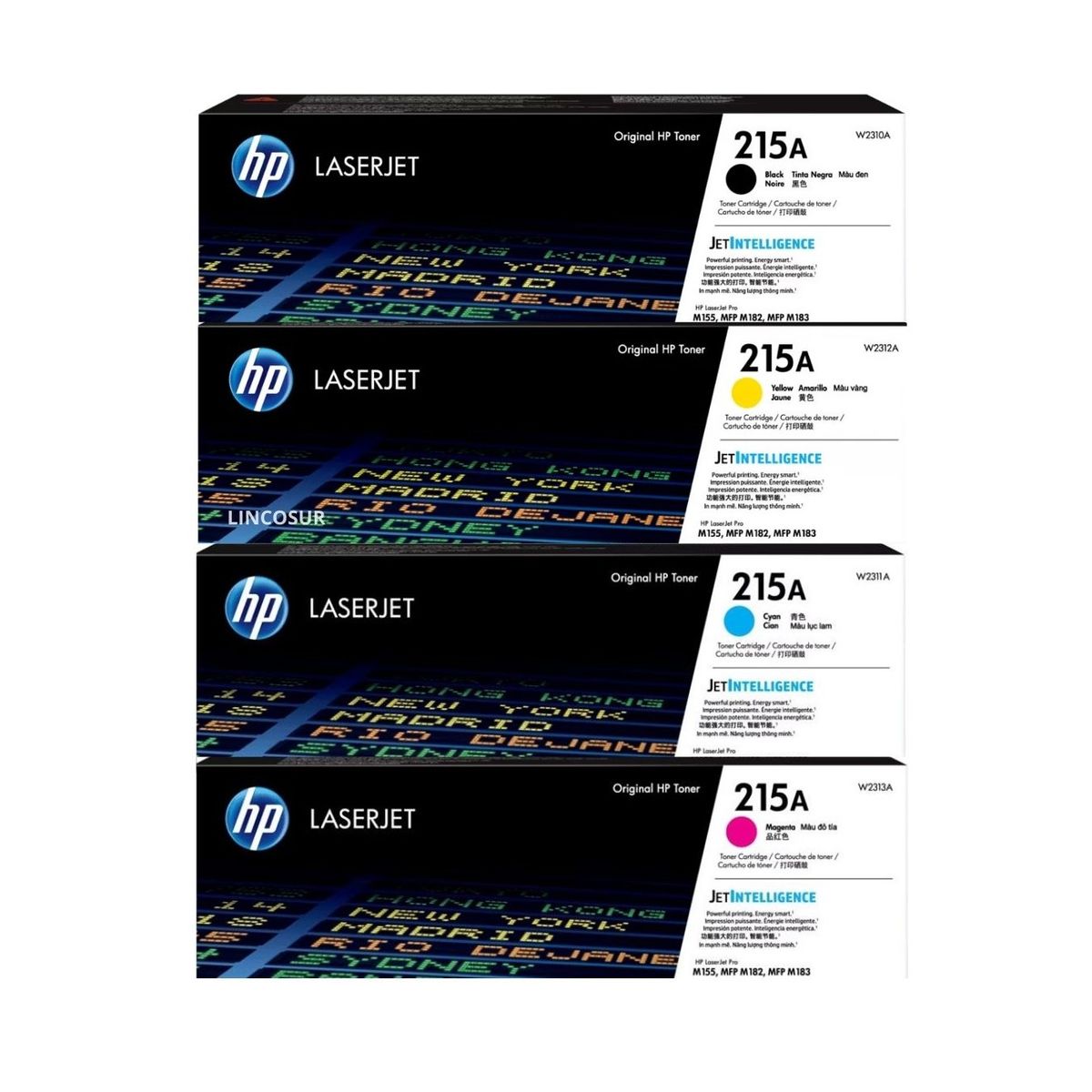HP - Pack - Toner HP 215A Cyan Magenta Amarillo Negro