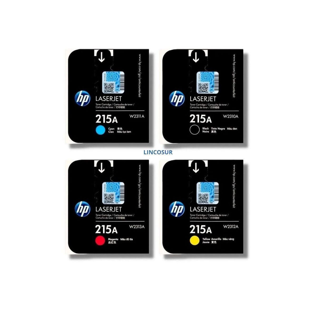 HP - Pack - Toner HP 215A Cyan Magenta Amarillo Negro