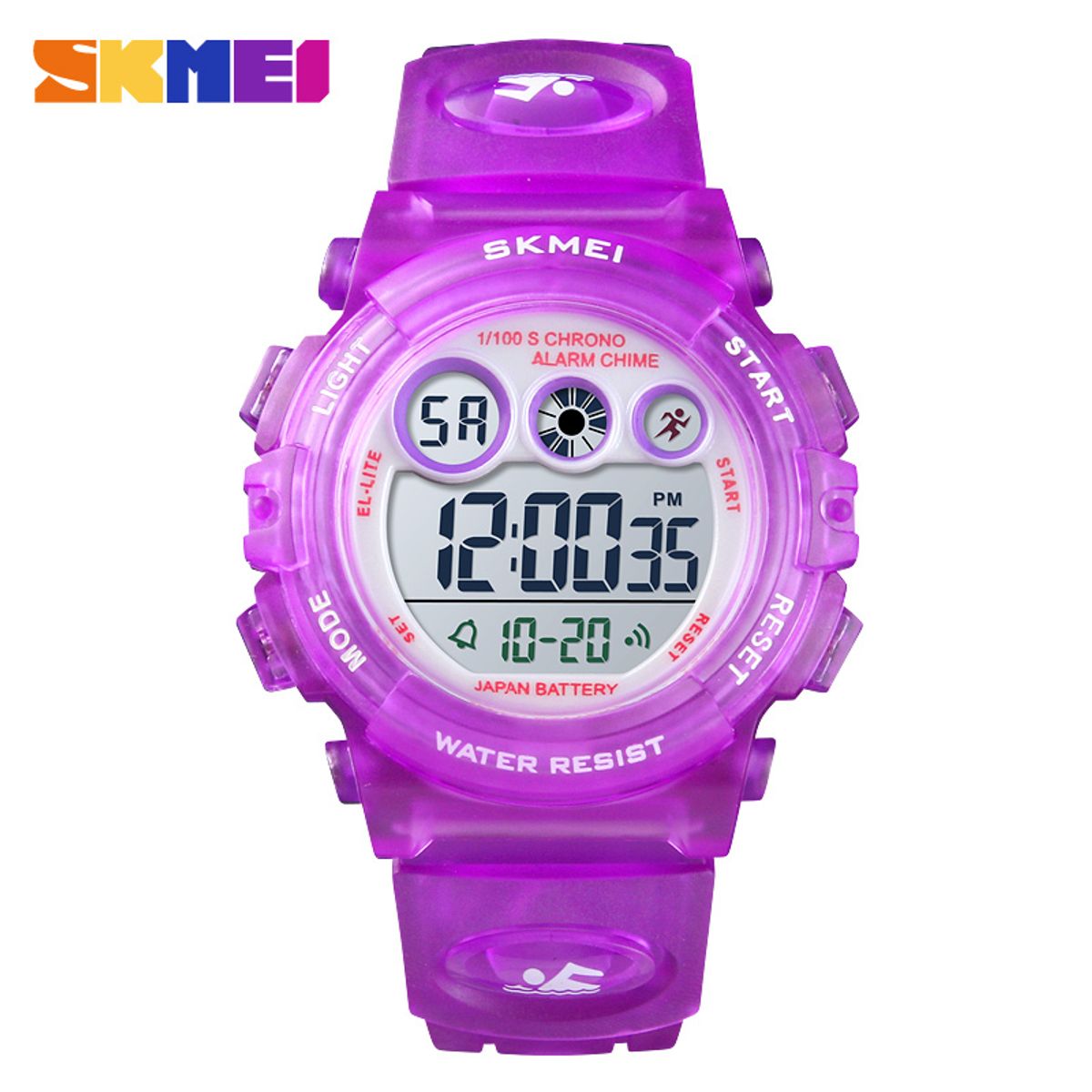 SKMEI - Reloj Skmei 1451 original Morado con luces para niñas_.