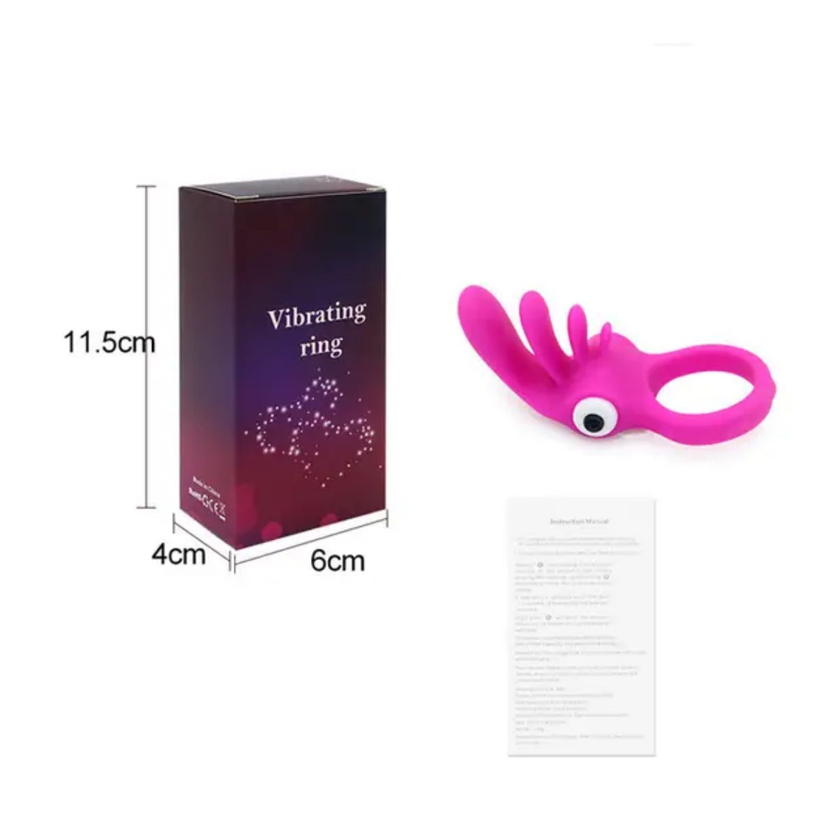 GENERICO - Anillo Vibrador Conejo en Color Rosado