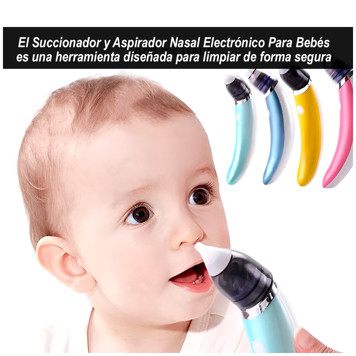 GENERICO - Succionador y Aspirador Nasal Electrónico Para Bebés Verde