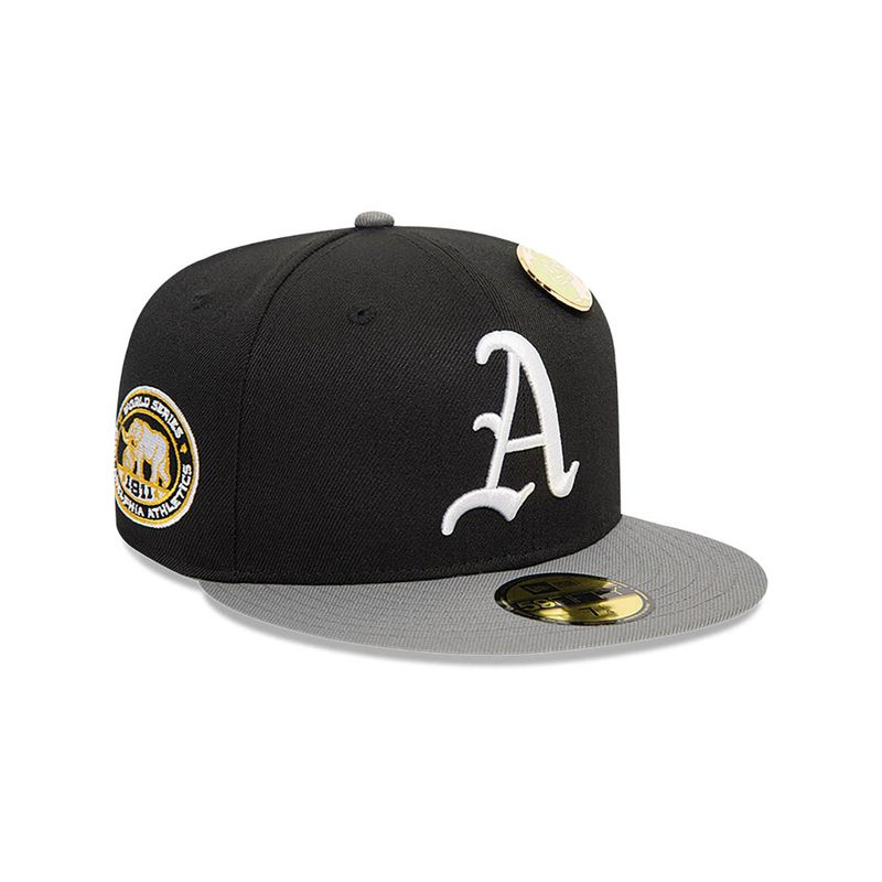NEW ERA - Gorra 5950 Oakland Athletics Contrast Pin Negro MLB
