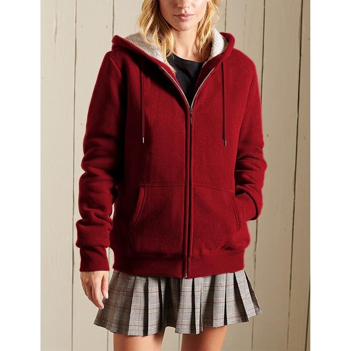 TIOZONEY - Chaqueta térmica con capucha para mujeres