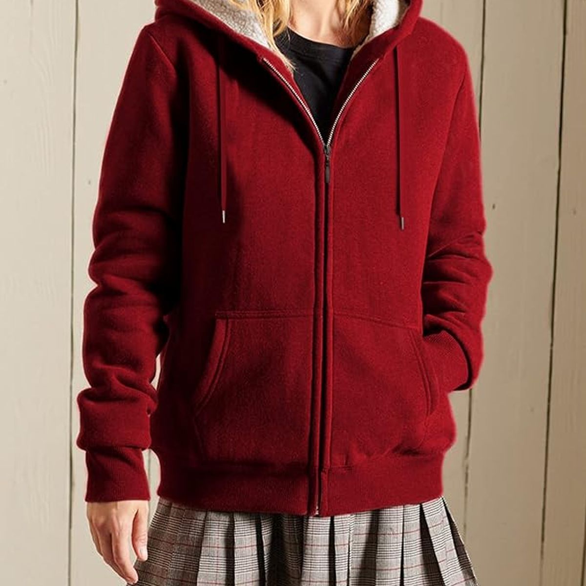 TIOZONEY - Chaqueta térmica con capucha para mujeres