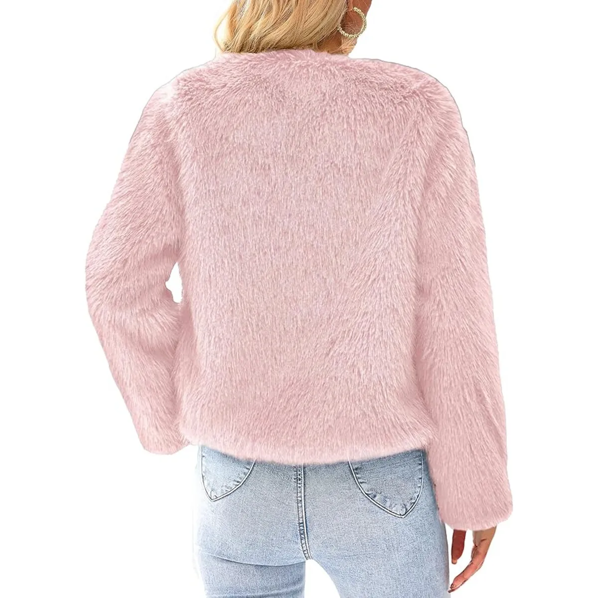 TIOZONEY - Abrigo de invierno Chaqueta corta de lana