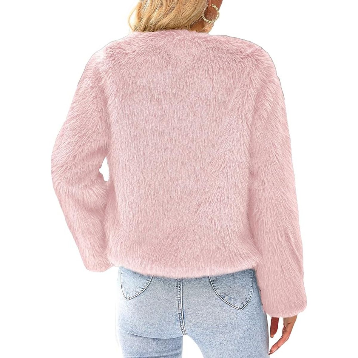 TIOZONEY - Abrigo de invierno Chaqueta corta de lana