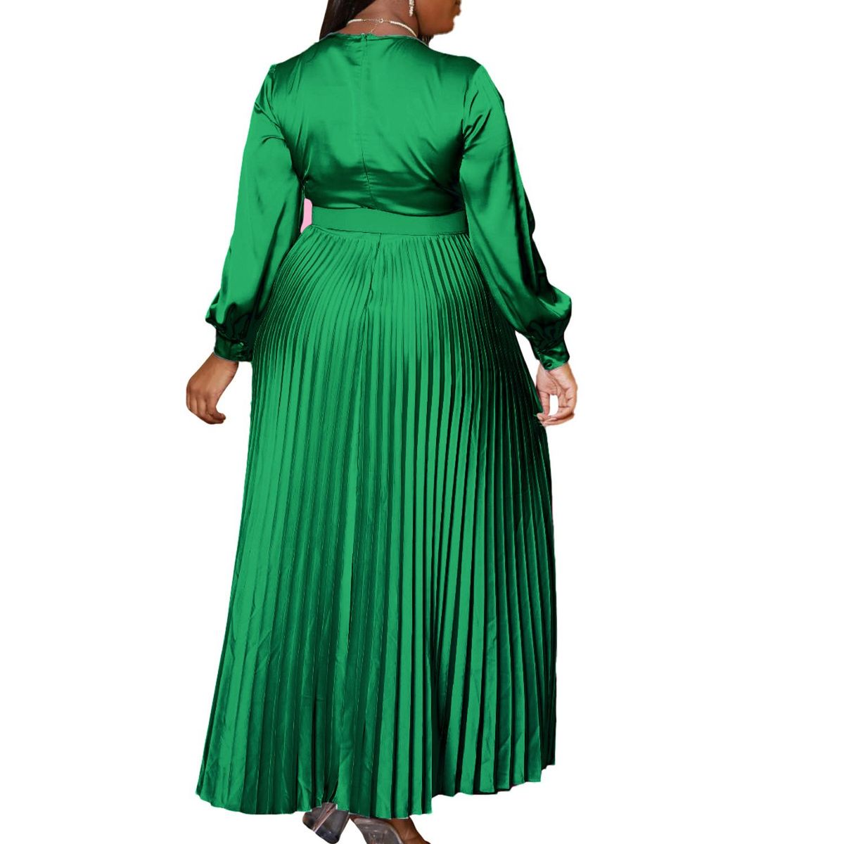 TIOZONEY - Falda plisada de mujer con cinturón