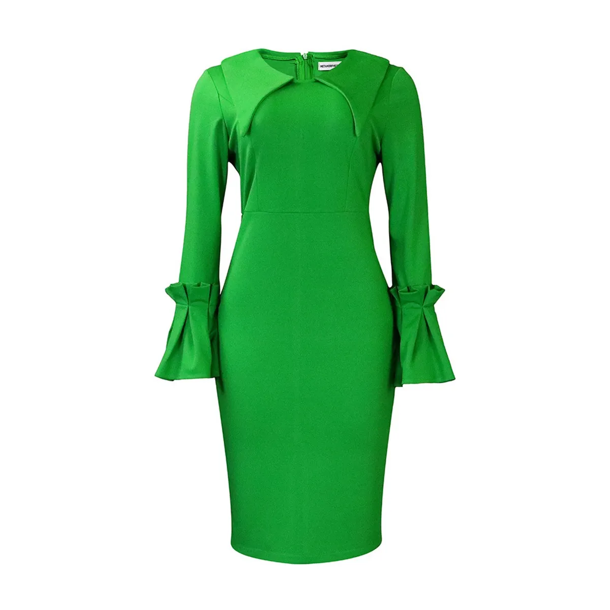 TIOZONEY - Vestido con falda lápiz a la cadera