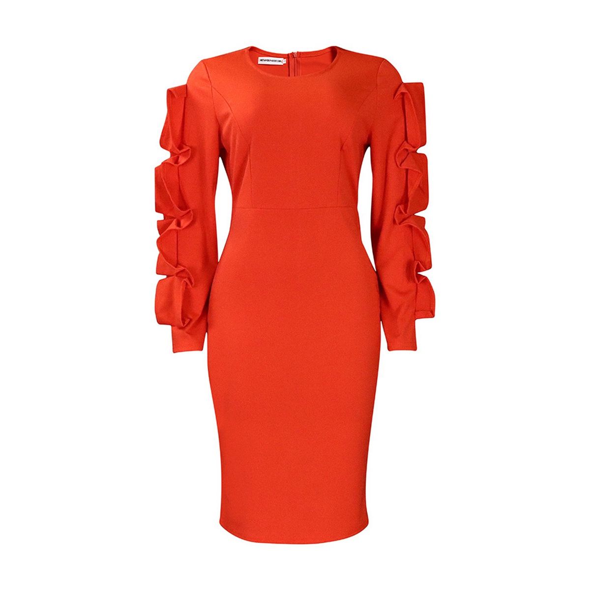 TIOZONEY - Vestido de manga larga para mujer