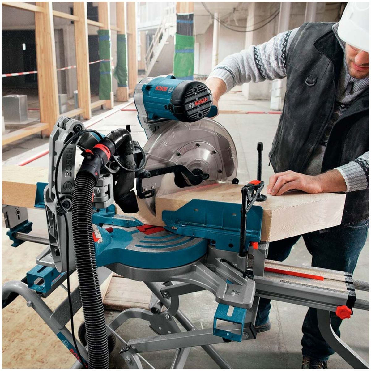 BOSCH - Sierra ingleteadora telescópica 1800w 12pulg Profesional BOSCH