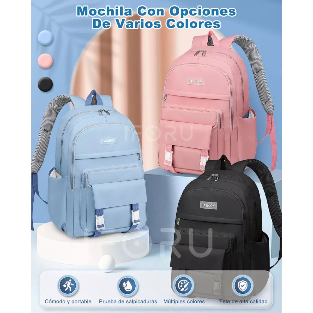 TIOZONEY - Mochila Escolar Viaje Bolsa Hombre Mochilas Para Laptop 156 Inch