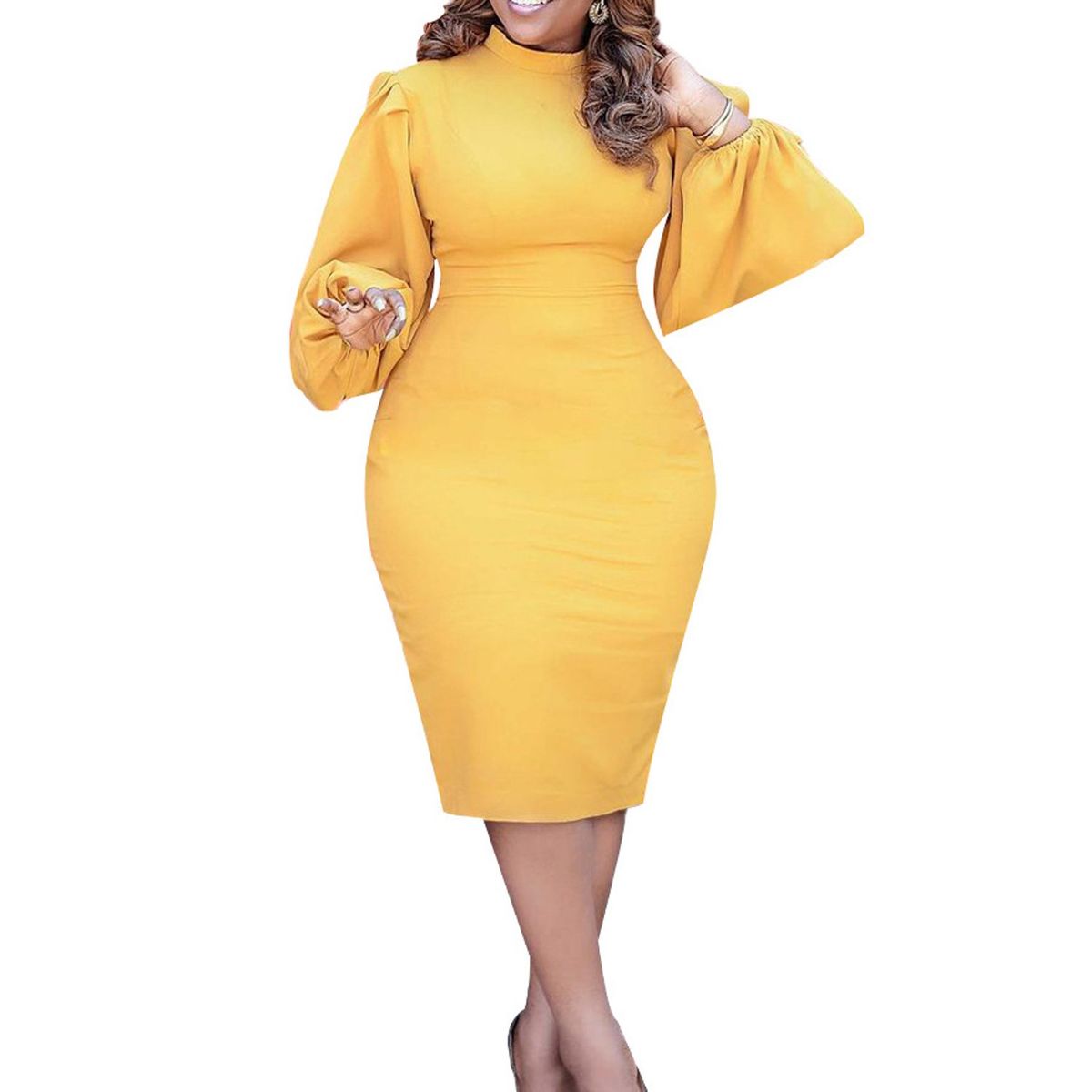 TIOZONEY - Vestido a la cadera para mujer