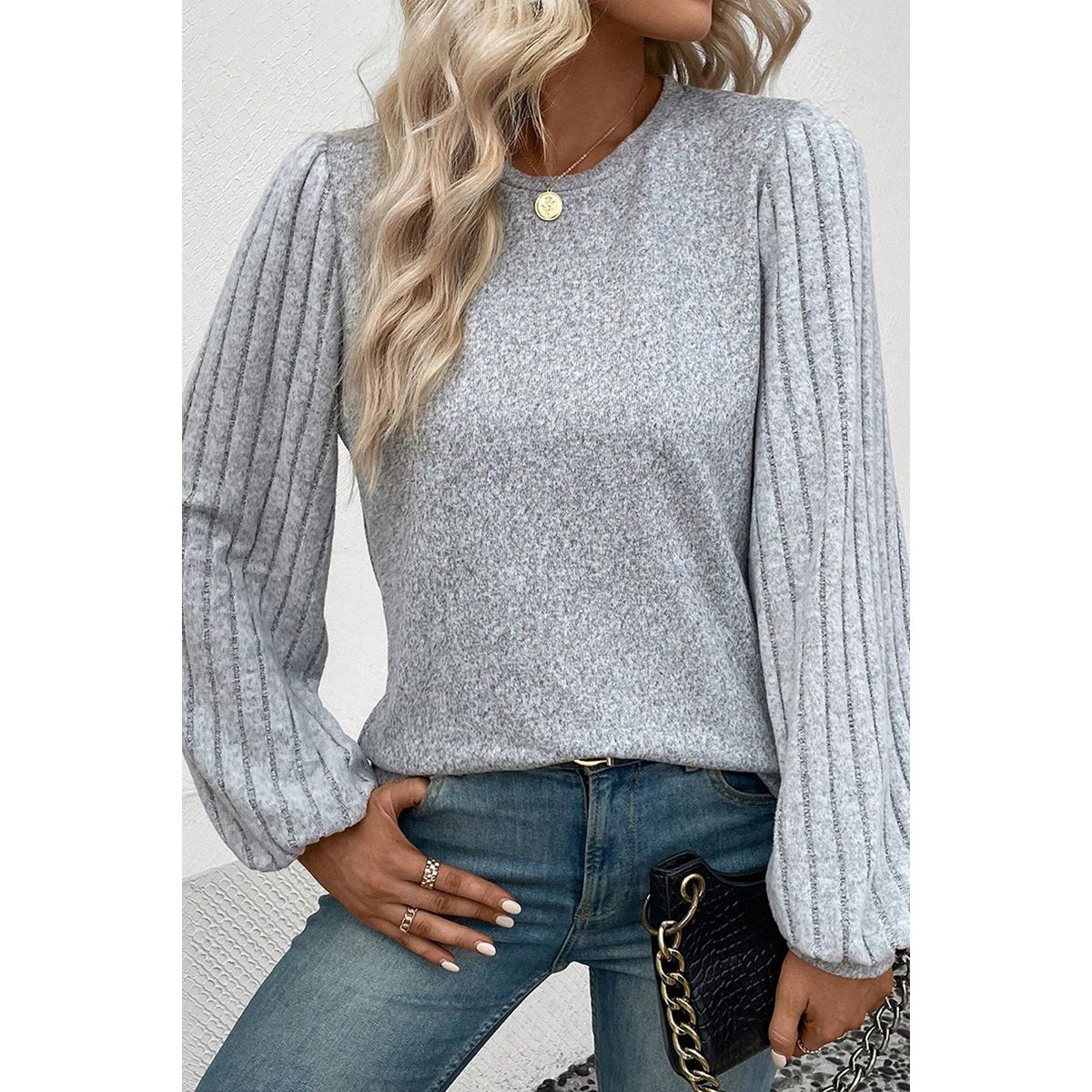 TIOZONEY - Sudadera de cuello redondo para mujer