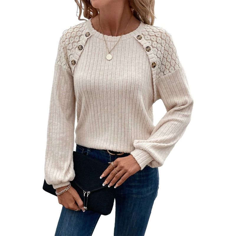 TIOZONEY - Sudadera patchwork de mujer