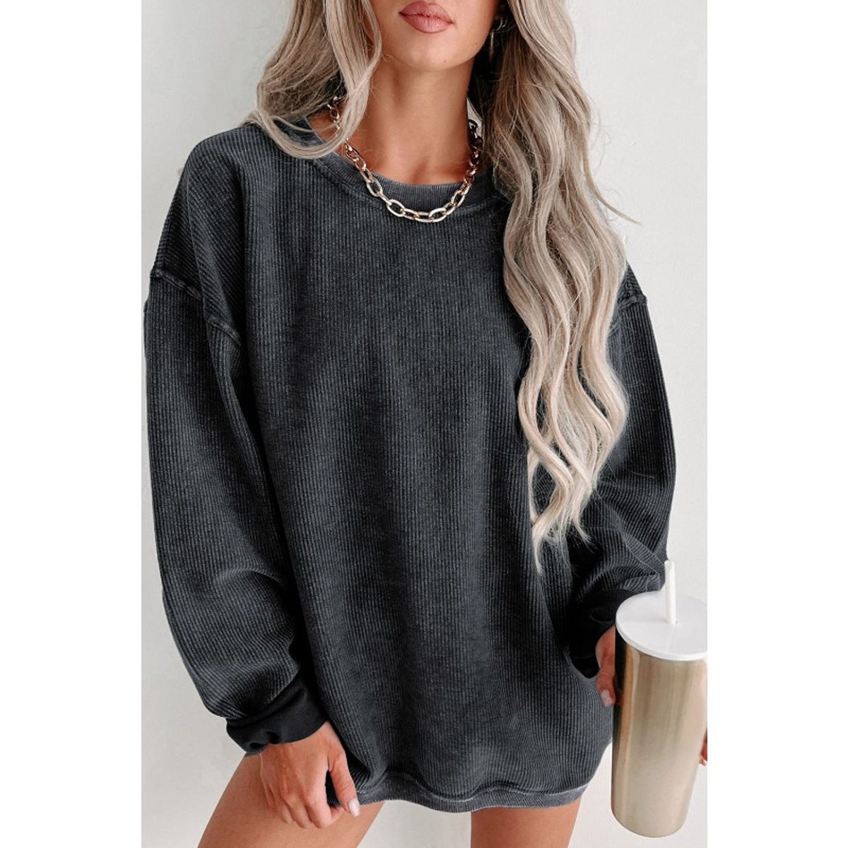 TIOZONEY - Sudadera holgada de mujer