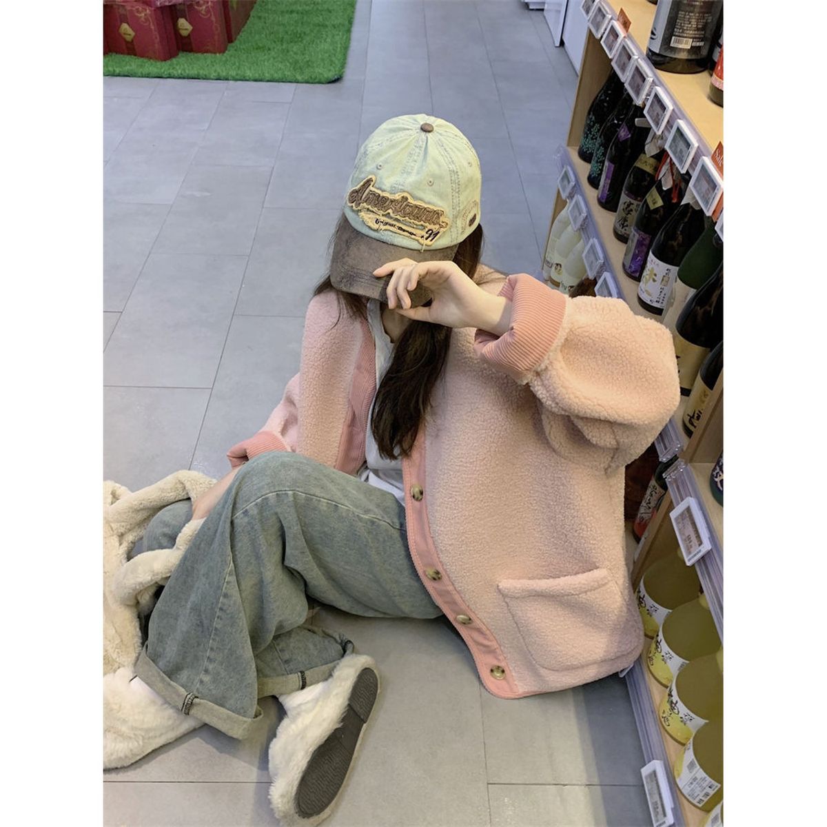 TIOZONEY - Chaqueta de manga larga para mujer - Rosado