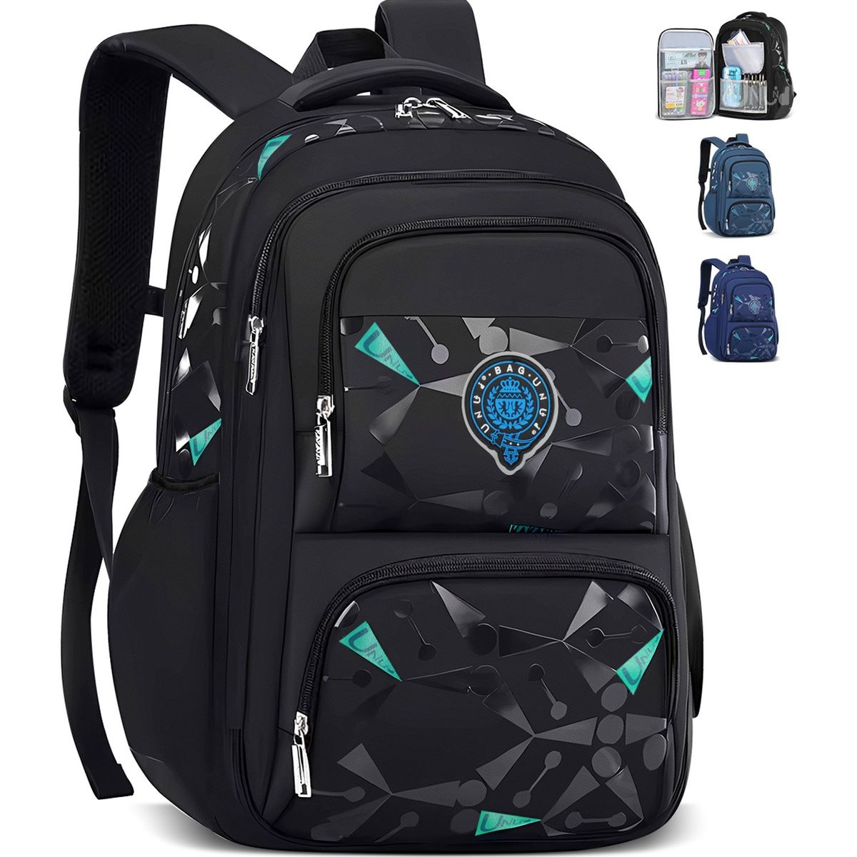 TIOZONEY - Mochila escolar viaje Escolar Viaje color negro 30L