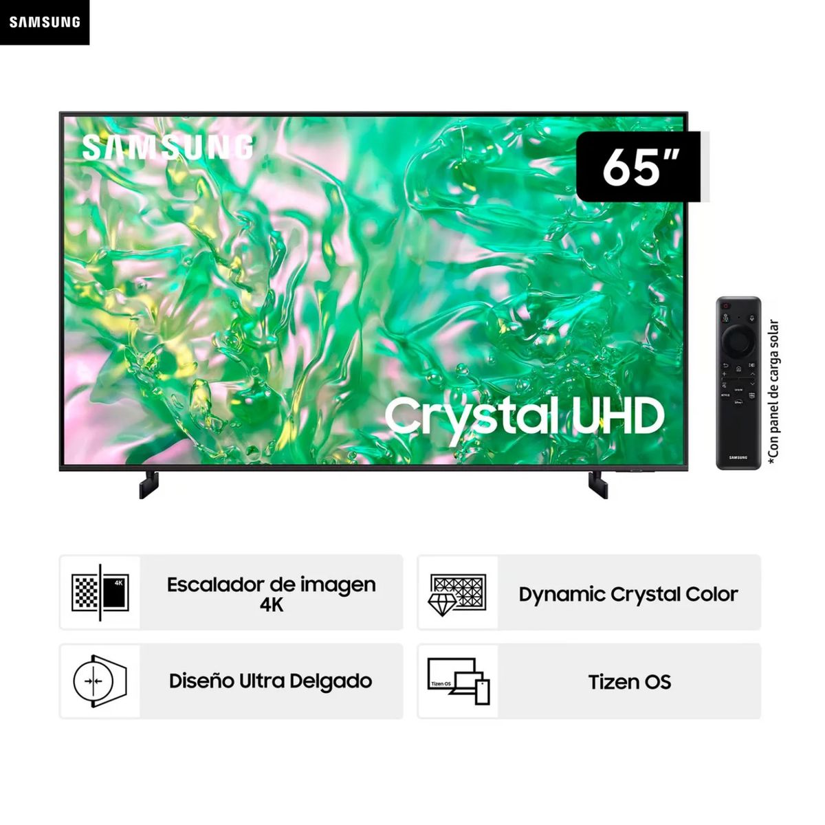 SAMSUNG - TELEVISOR SMART TV SAMSUNG UHD 65 CRYSTAL 4K UN65DU8000