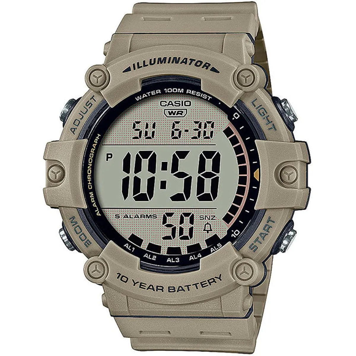 CASIO - Reloj Casio AE-1500WH-5AV Hombre - Caqui Oscuro