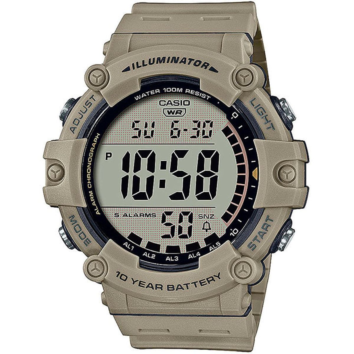 CASIO - Reloj Casio AE-1500WH-5AV Hombre - Caqui Oscuro