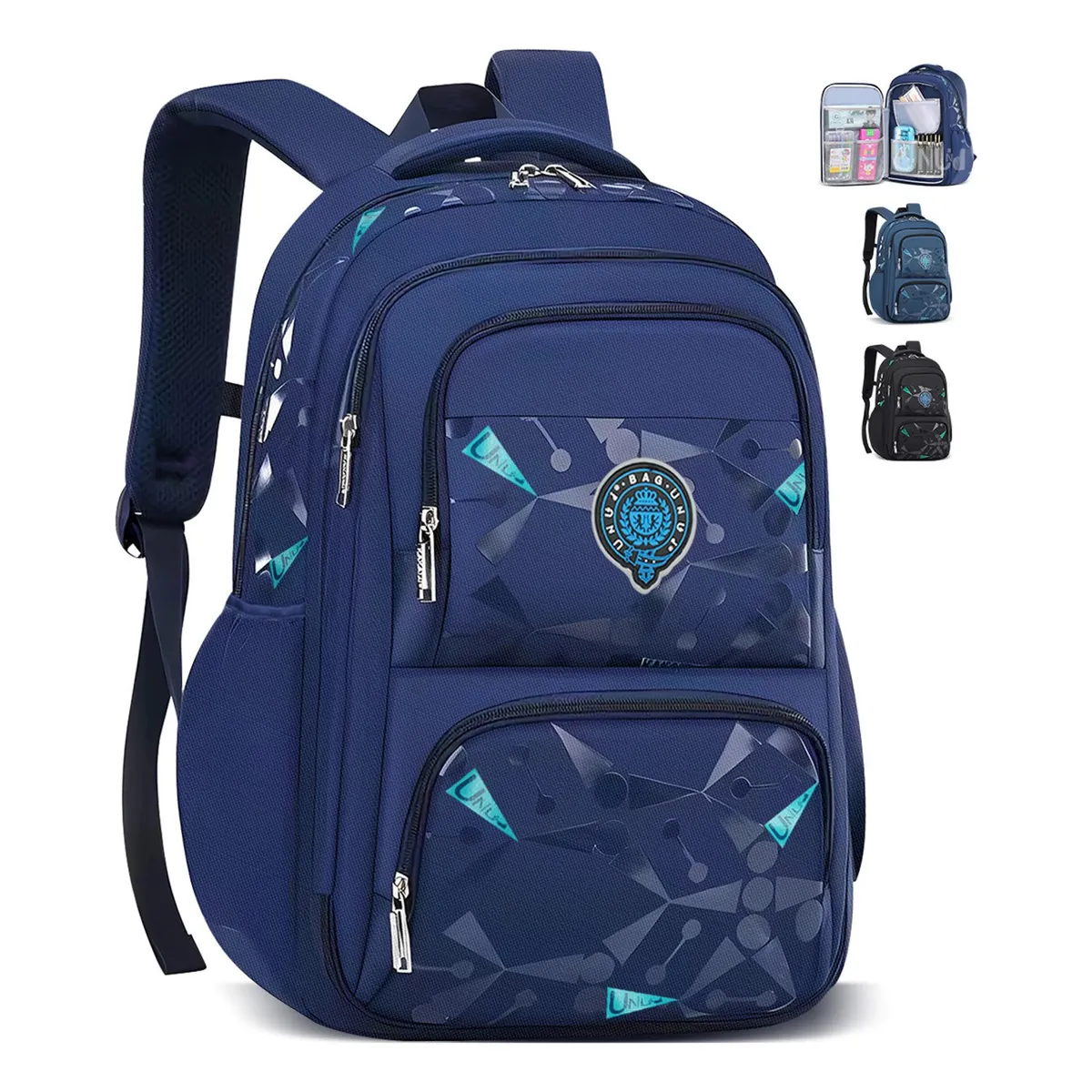 TIOZONEY - Mochila escolar viaje Escolar Viaje color azul 30L