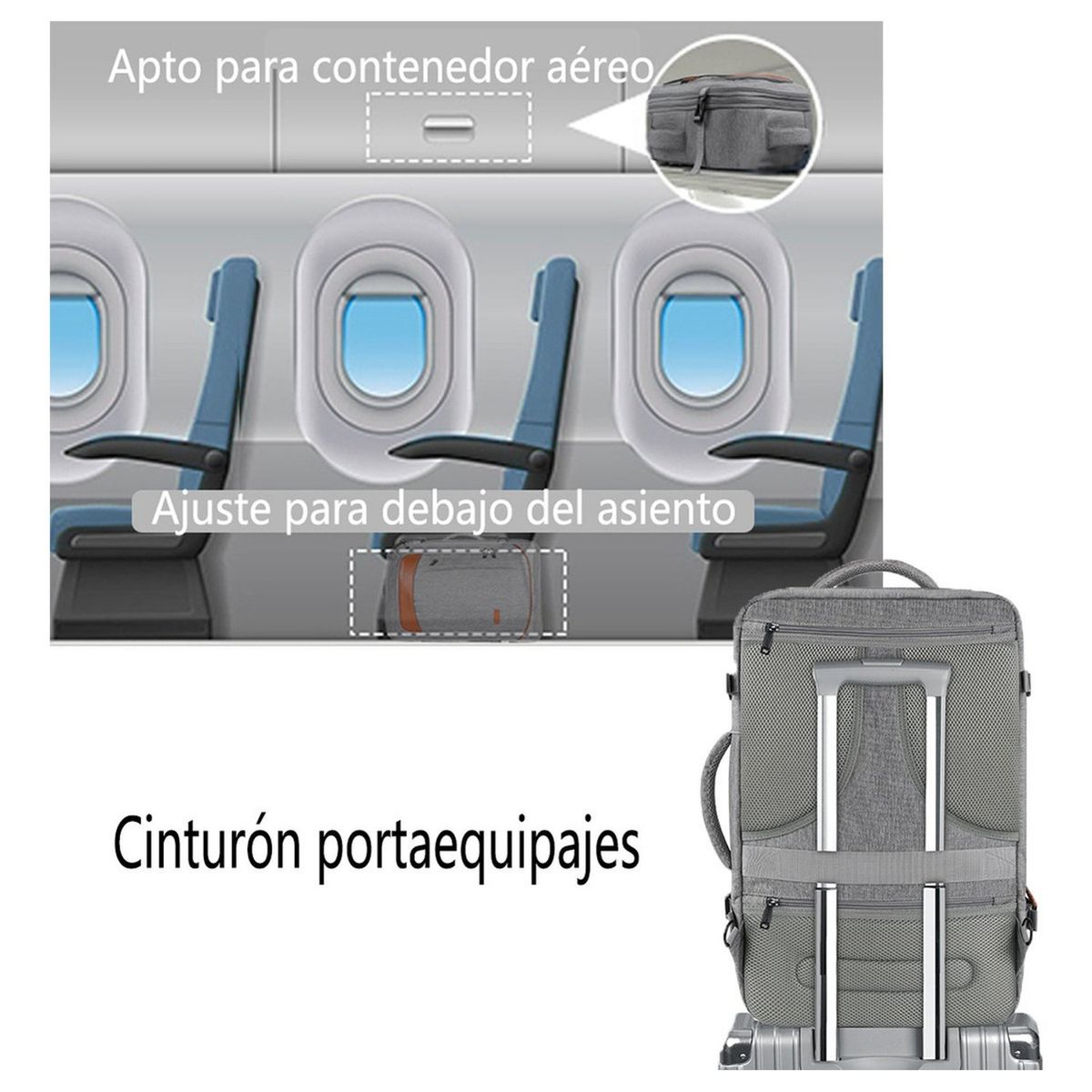 TIOZONEY - Mochila de viaje Viral