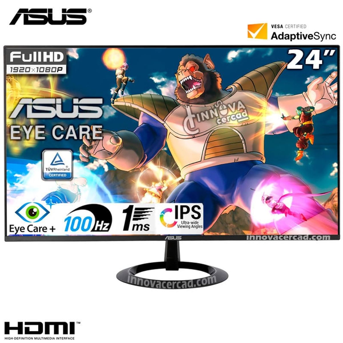 ASUS - Monitor ASUS VZ24EHF Eye Care 24 IPS 100hz 1ms Adaptive Sync