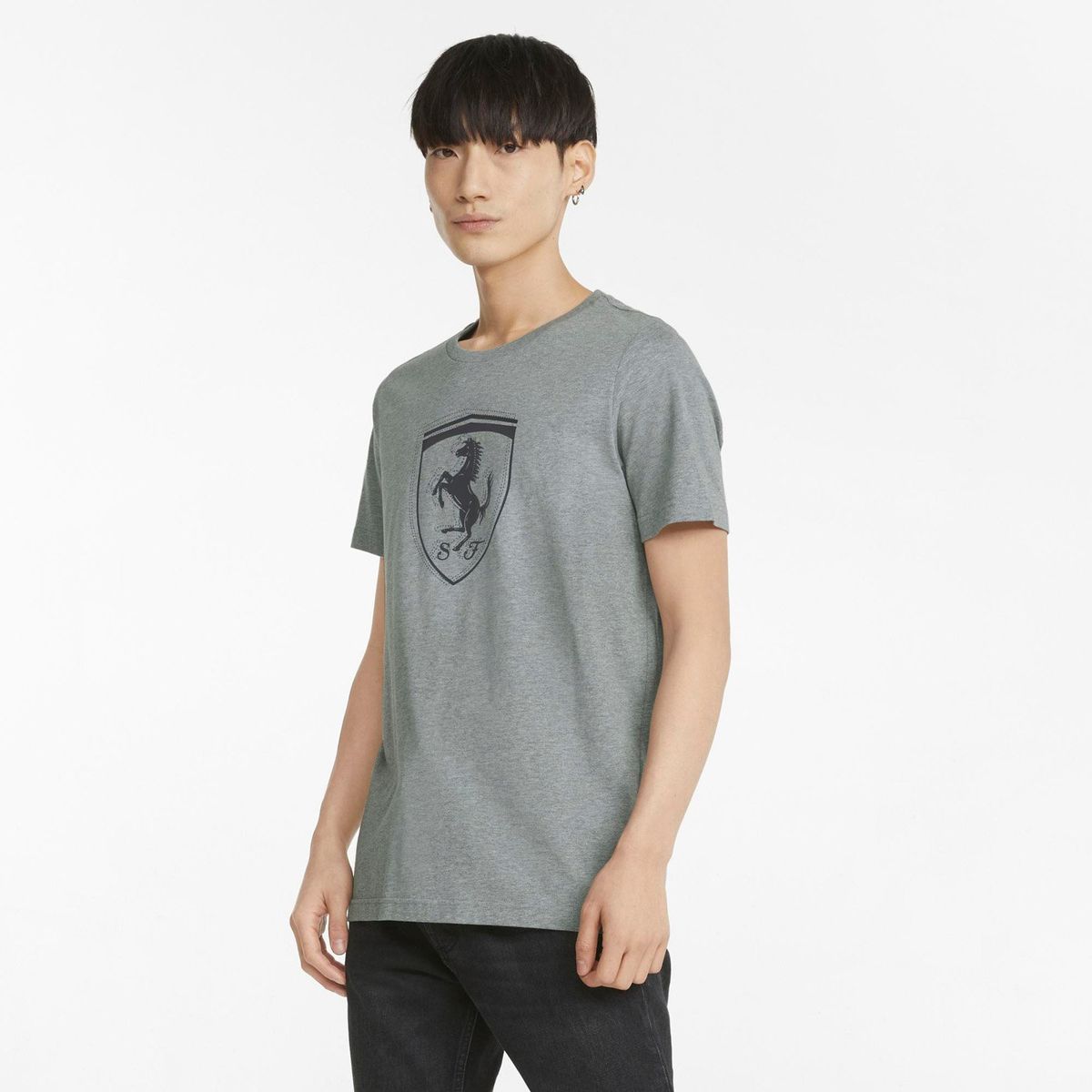 PUMA - Polo Motorsport Hombre Puma Ferrari Race Tonal Big Shield Tee