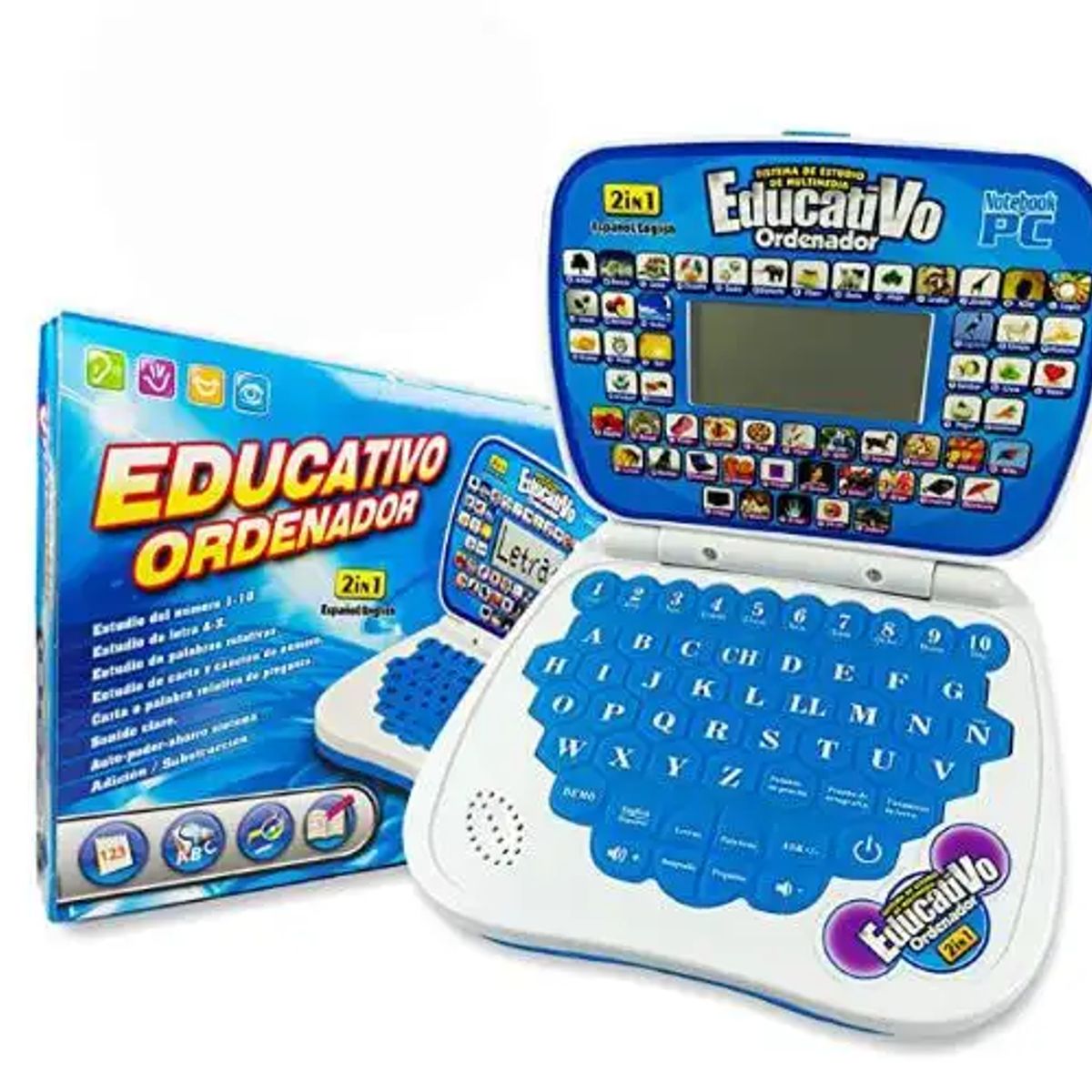GENERICO - Mini Laptop Inteligente de Aprendizaje para Niños Portátil