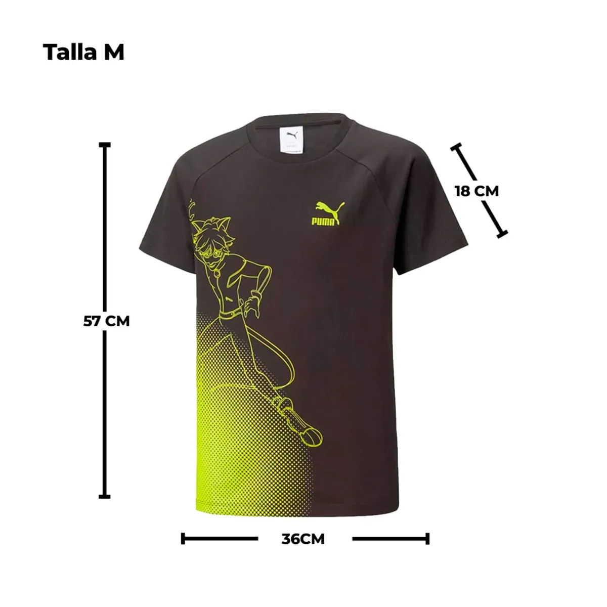 PUMA - Puma Polo Manga Corto X Miraculous Niños Talla M
