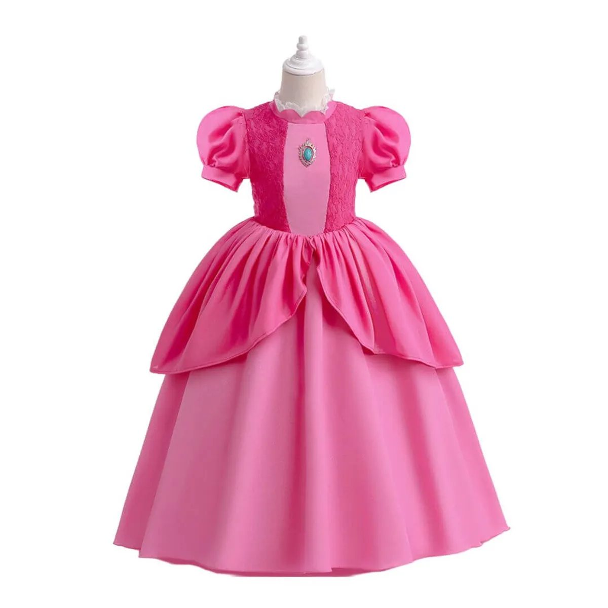 GENERICO - Vestido Princesa Peach Importados - Tallas 6 hasta 14