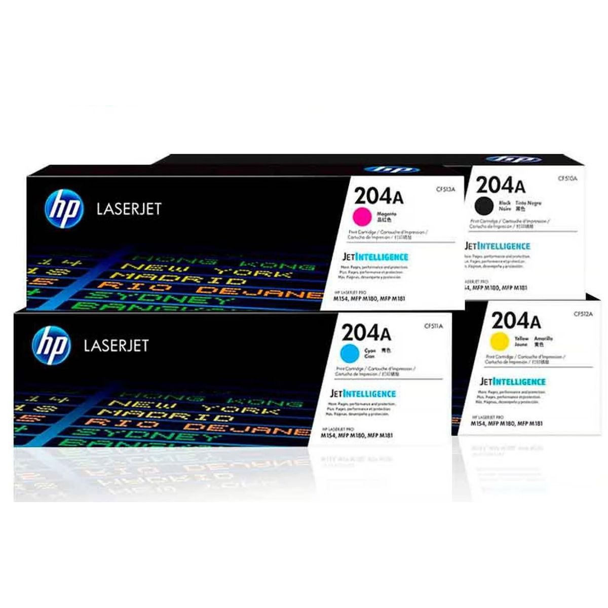 HP - Kit Toner HP 204A Cyan Magenta Amarillo Negro - Pack