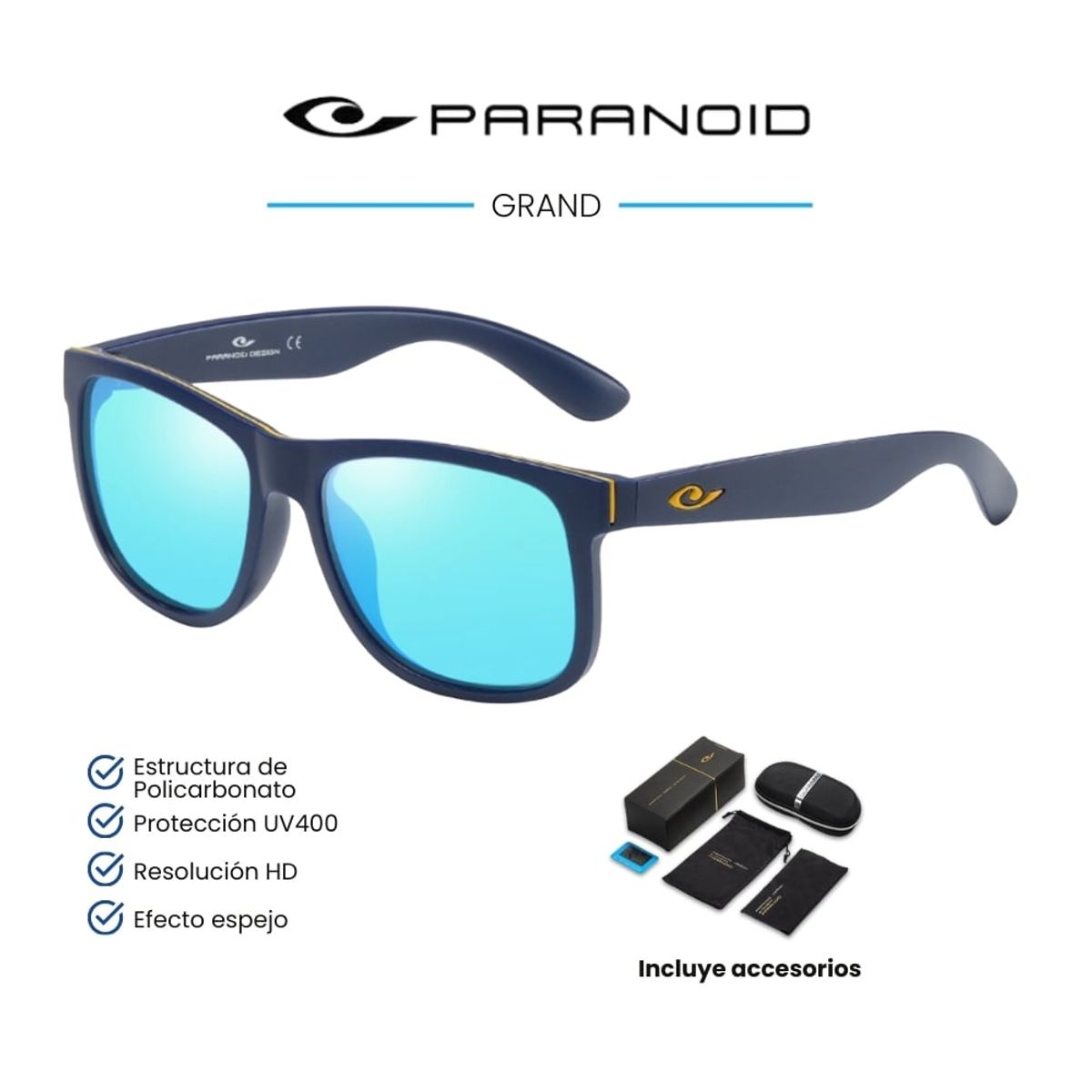 GENERICO - LENTES DE SOL PARANOID  GRAND - POLARIZADOS UV400