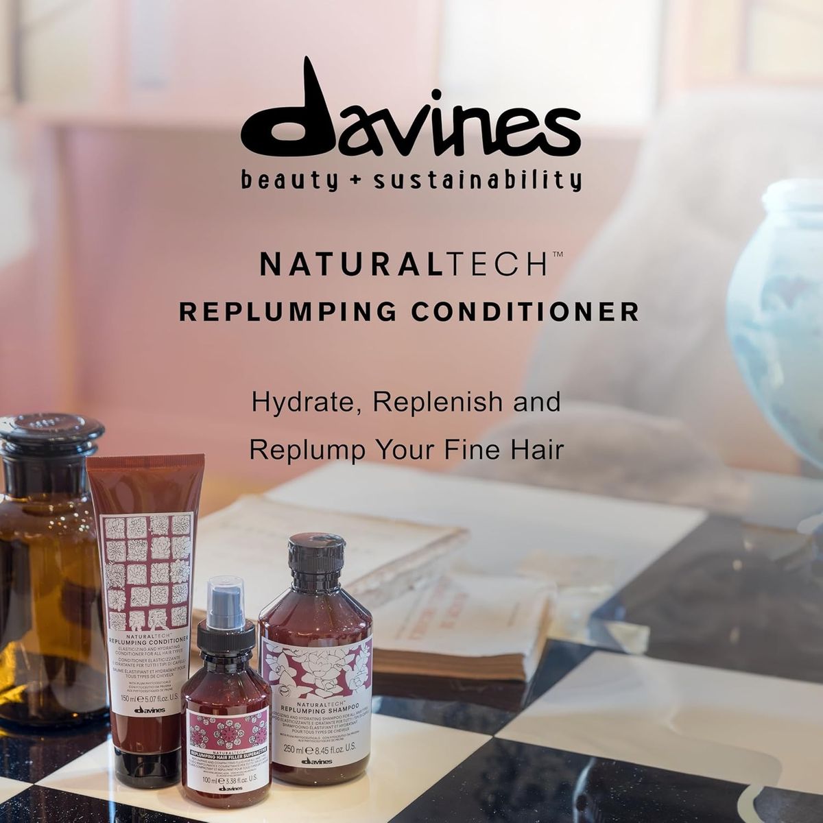 DAVINES - Acondicionador Hidratante Davines Replumping 150ml