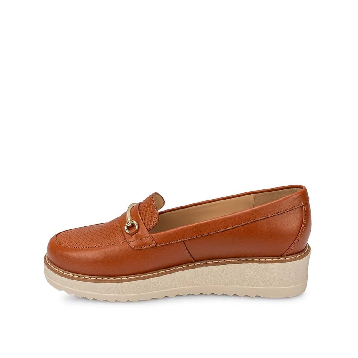 VIALE - Zapato Mocasín Casual TATI-2526 Cobre Viale Cuero