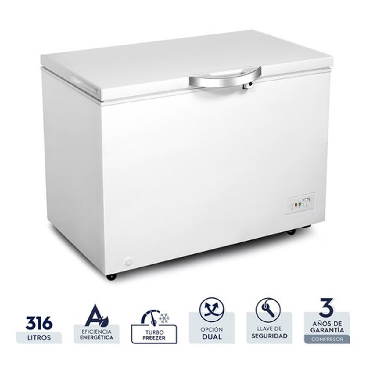 ELECTROLUX - Congeladora Electrolux Frost Horizontal 316 Litros EFCC32C2HQW