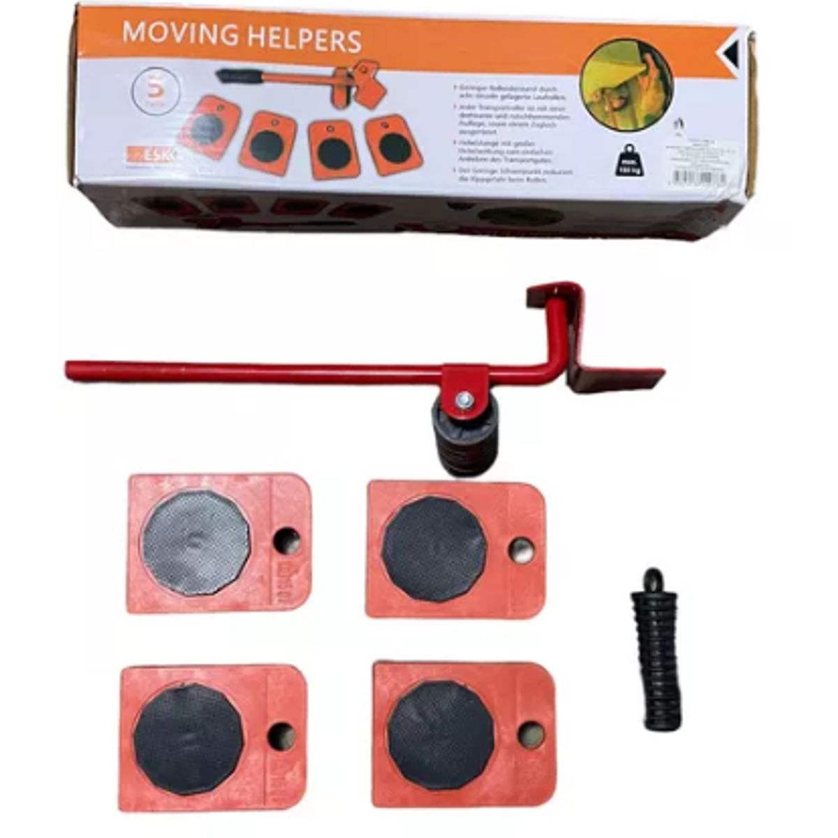 GENERICO - Kit 4 Ruedas Mover Muebles Lavadora Grande Calidad