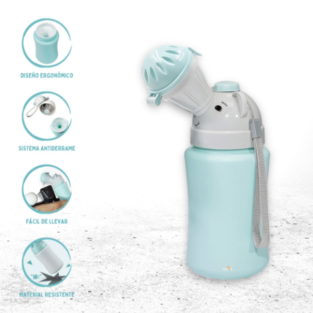 INFANTI - Bacín Portátil Para Bebe Niño Infanti »POTTY TO GO» AZUL