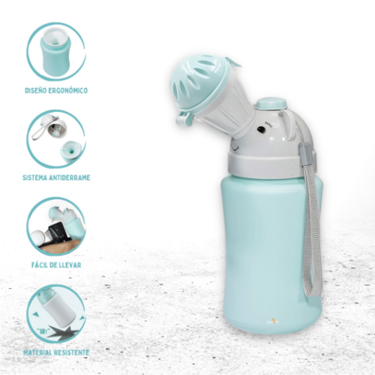 INFANTI - Bacín Portátil Para Bebe Niño Infanti »POTTY TO GO» AZUL