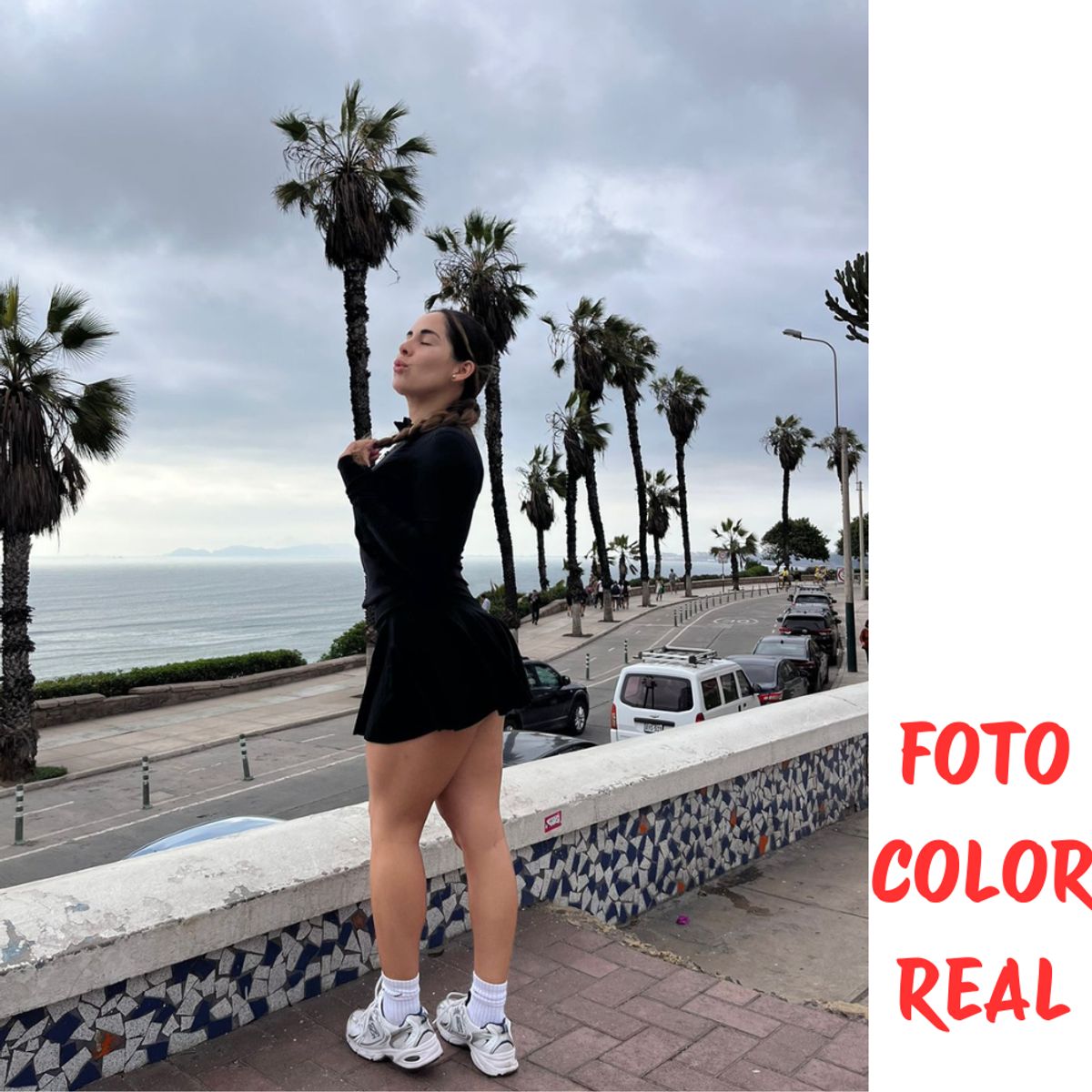 GENERICO - Falda Short Deportiva 2 En 1 con Bolsillo con scrunch