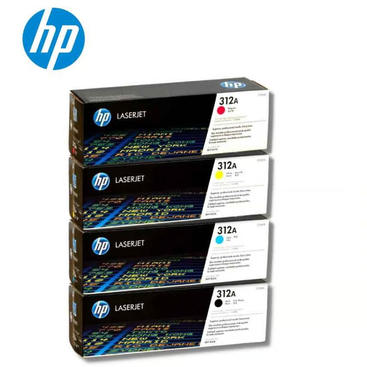 HP - Kit Toner HP 312A Cyan Magenta Amarillo Negro - Pack