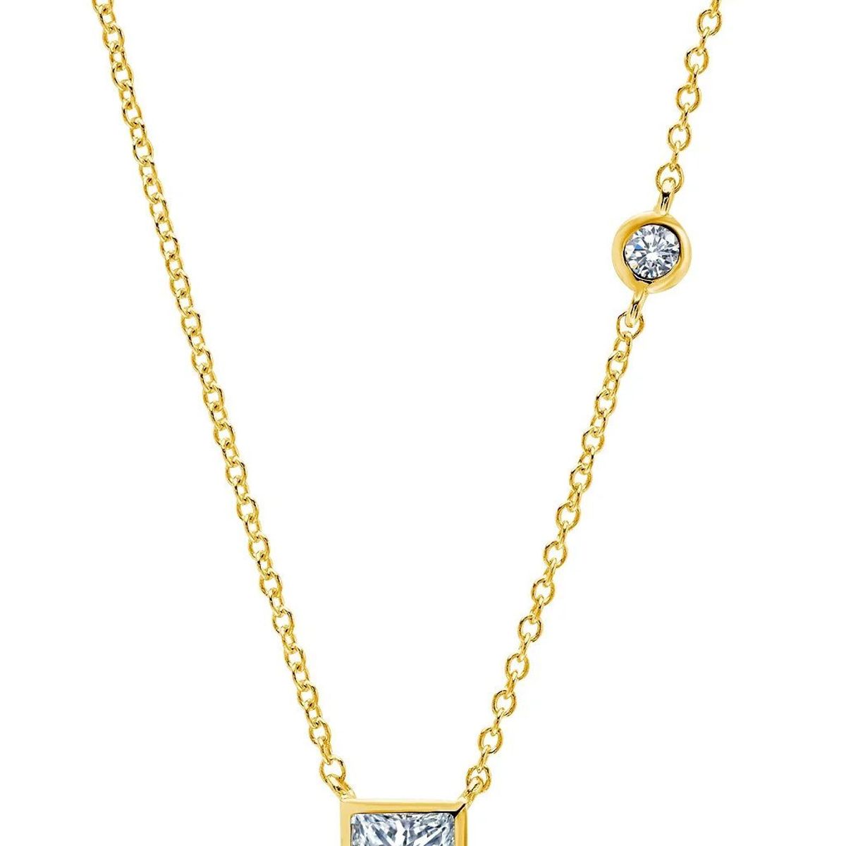 CRISLU - Collar cuadrado asimétrico