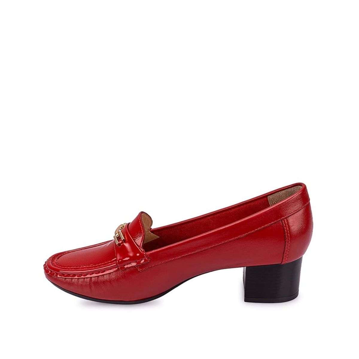 VIALE - Zapato Mocasín Vestir DENI-2414 Rojo Viale Cuero
