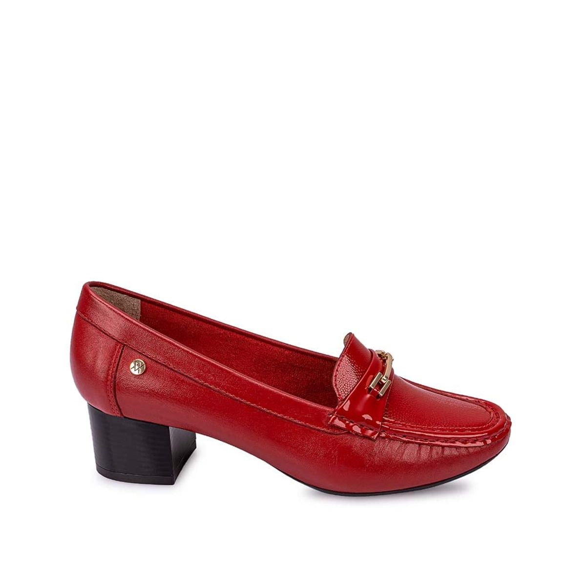 VIALE - Zapato Mocasín Vestir DENI-2414 Rojo Viale Cuero