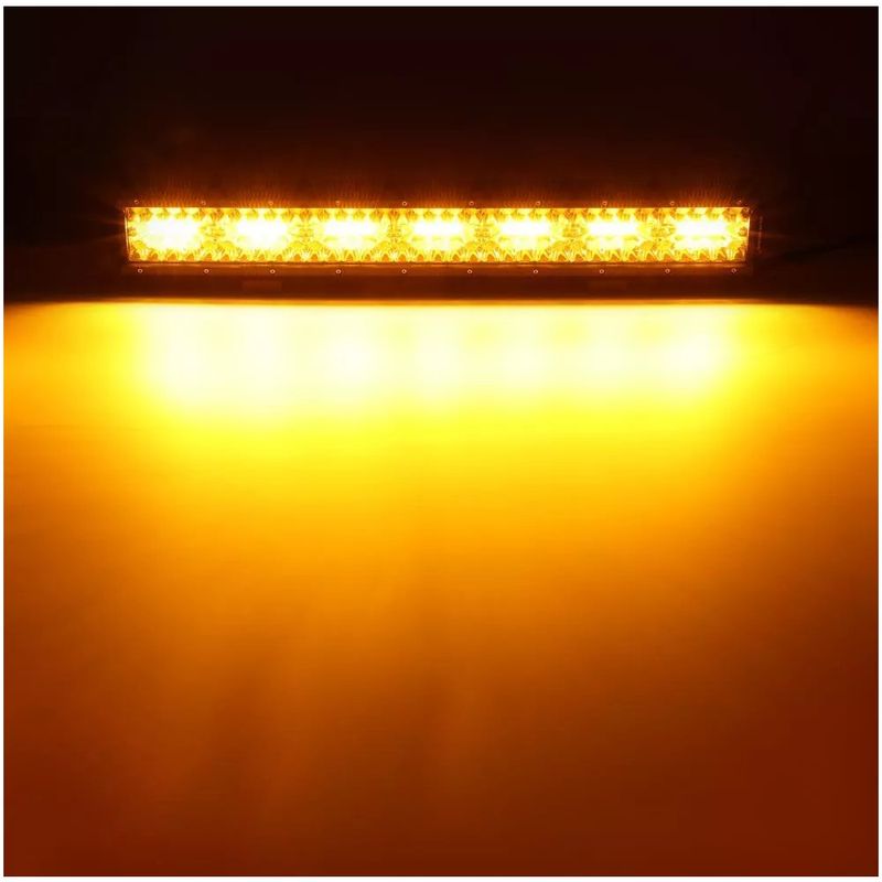GENERICO - Barra Led Neblinero 37cm Doble Color Estrobo Auto