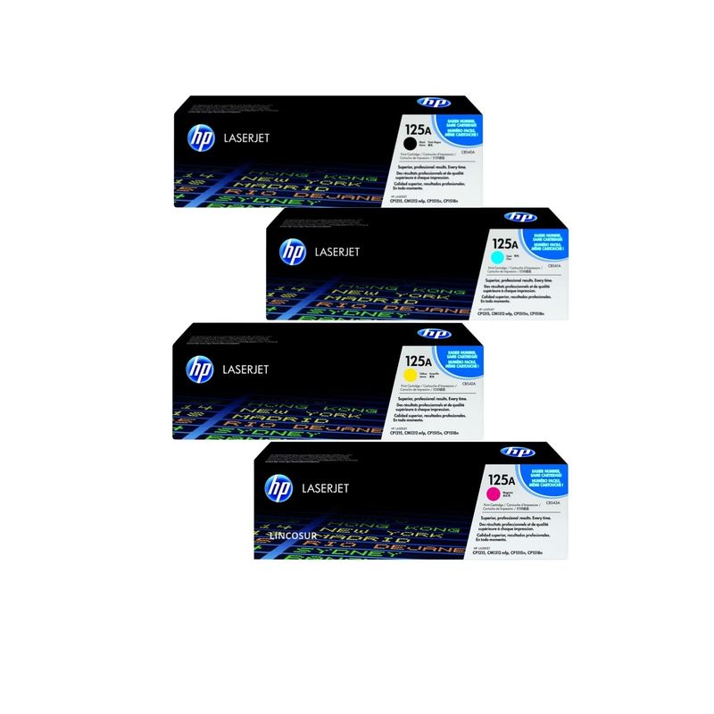 HP - Kit Toner HP 125A Cyan Magenta Amarillo Negro - Pack